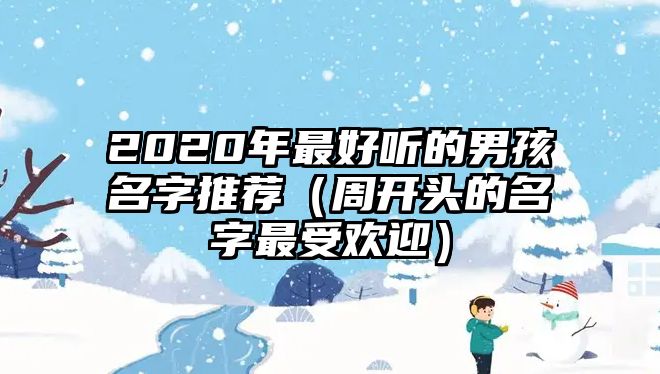 2020年最好听的男孩名字推荐（周开头的名字最受欢迎）