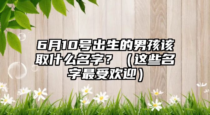 6月10号出生的男孩该取什么名字？（这些名字最受欢迎）