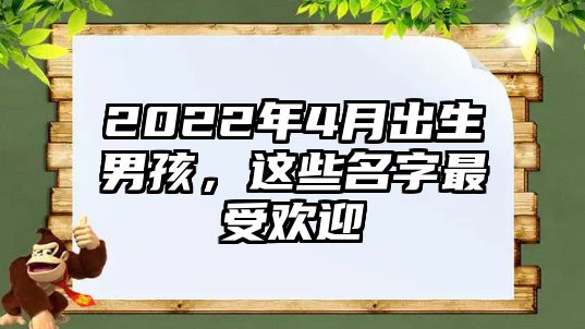 2022年4月出生男孩，这些名字最受欢迎