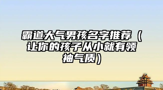 霸道大气男孩名字推荐（让你的孩子从小就有领袖气质）