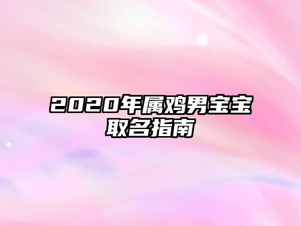 2020年属鸡男宝宝取名指南