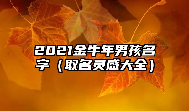 2021金牛年男孩名字（取名灵感大全）