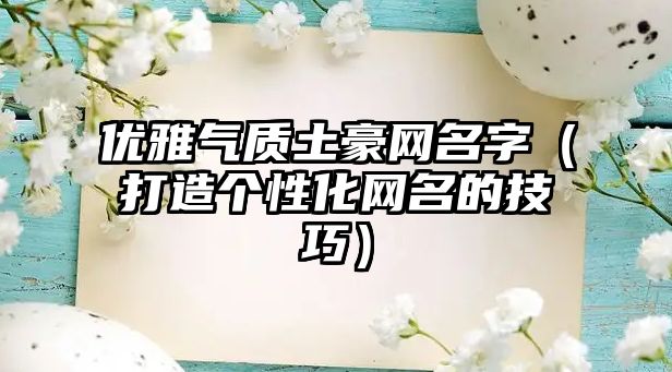 优雅气质土豪网名字（打造个性化网名的技巧）