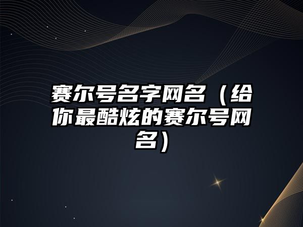 赛尔号名字网名（给你最酷炫的赛尔号网名）