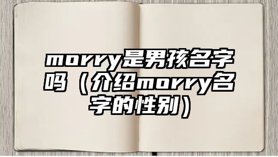 morry是男孩名字吗（介绍morry名字的性别）