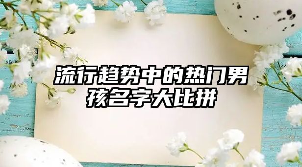 流行趋势中的热门男孩名字大比拼