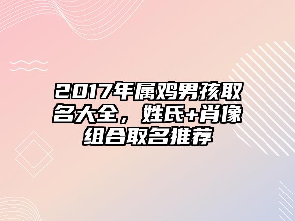 2017年属鸡男孩取名大全，姓氏+肖像组合取名推荐