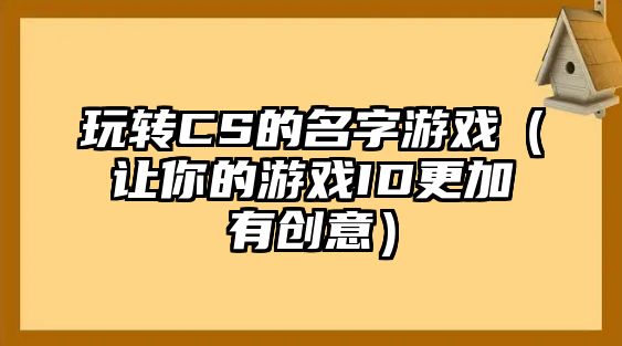 玩转CS的名字游戏（让你的游戏ID更加有创意）