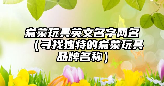 煮菜玩具英文名字网名（寻找独特的煮菜玩具品牌名称）