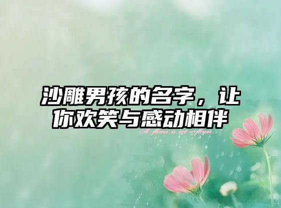 沙雕男孩的名字，让你欢笑与感动相伴