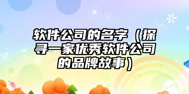 软件公司的名字（探寻一家优秀软件公司的品牌故事）