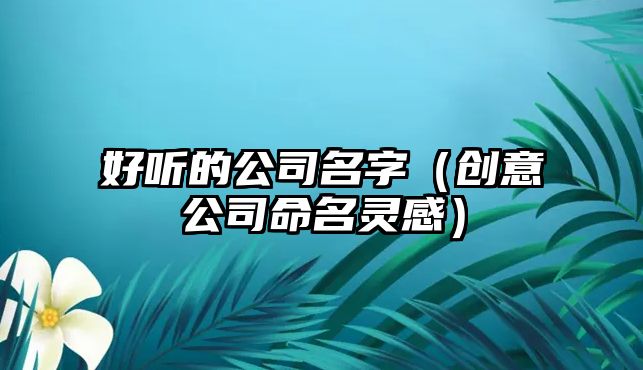 好听的公司名字（创意公司命名灵感）