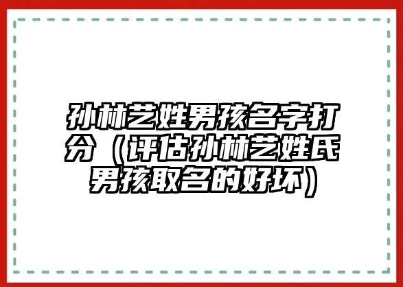 孙林艺姓男孩名字打分（评估孙林艺姓氏男孩取名的好坏）