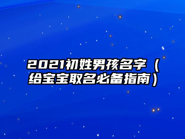 2021初姓男孩名字（给宝宝取名必备指南）