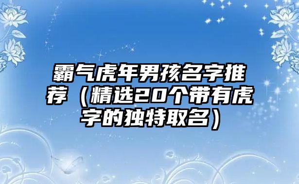 霸气虎年男孩名字推荐（精选20个带有虎字的独特取名）